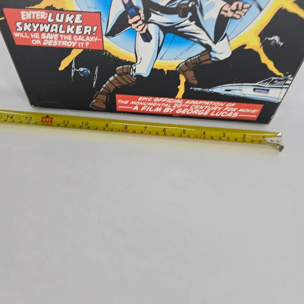 Star Wars #1 Comic Cover Wood Wall Plaque Art Silver Buffalo 13x19